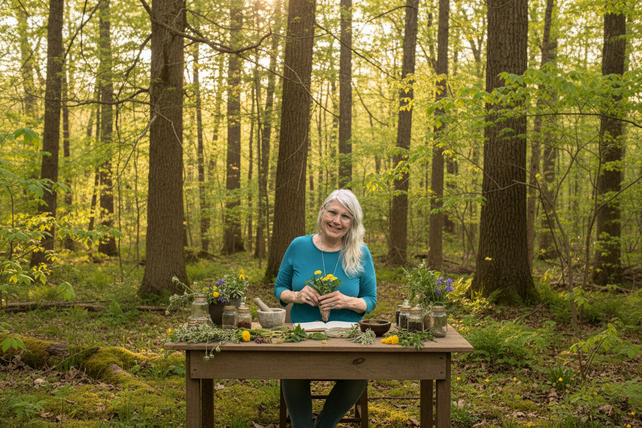 Consultation Table in the Woods