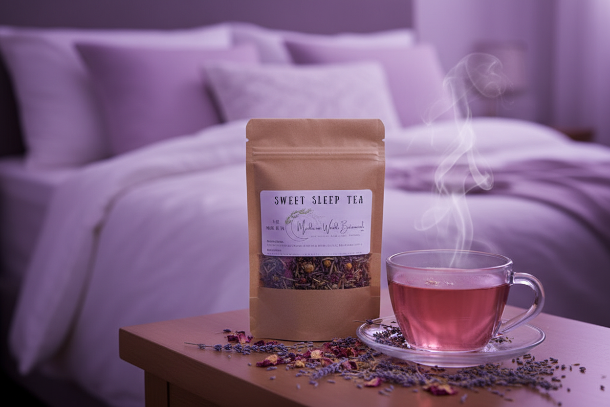 Sweet Sleep Tea - Cup and Bag Together