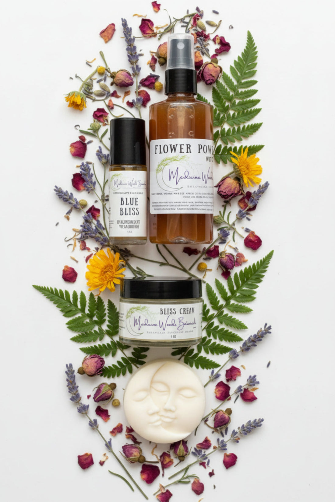 The Bliss Kit layered skincare products.