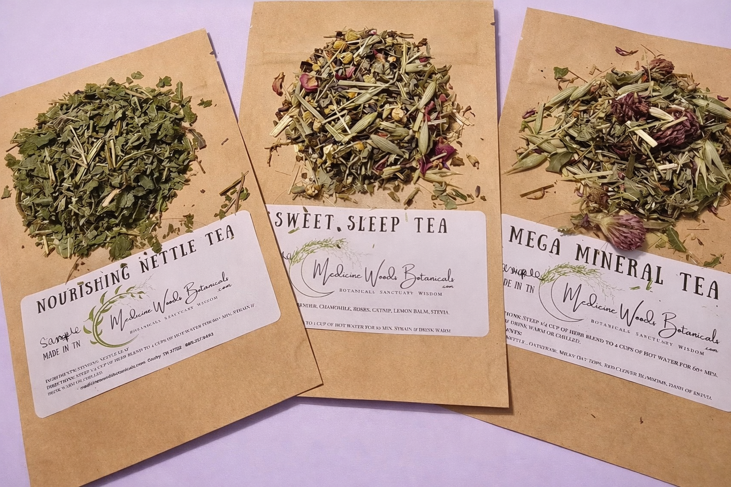 Tea Sampler - Sample bag of each of our nourishing teas.