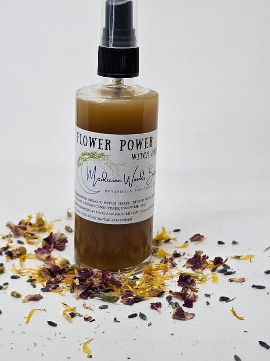 An all-natural facial toner mist with rose, lavender, chamomile, aloe and witch hazel for cleansing and calming.