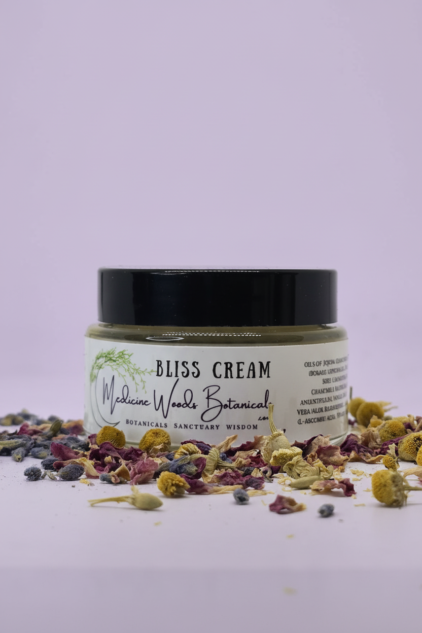 Bliss Cream with lavender background