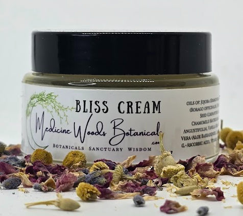 Bliss Moisturizing Cream with Hyaluronic Acid and vitamins A, C & E.