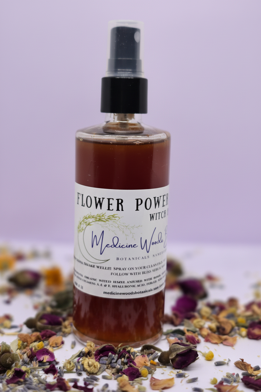 Flower Power toner with lavender background