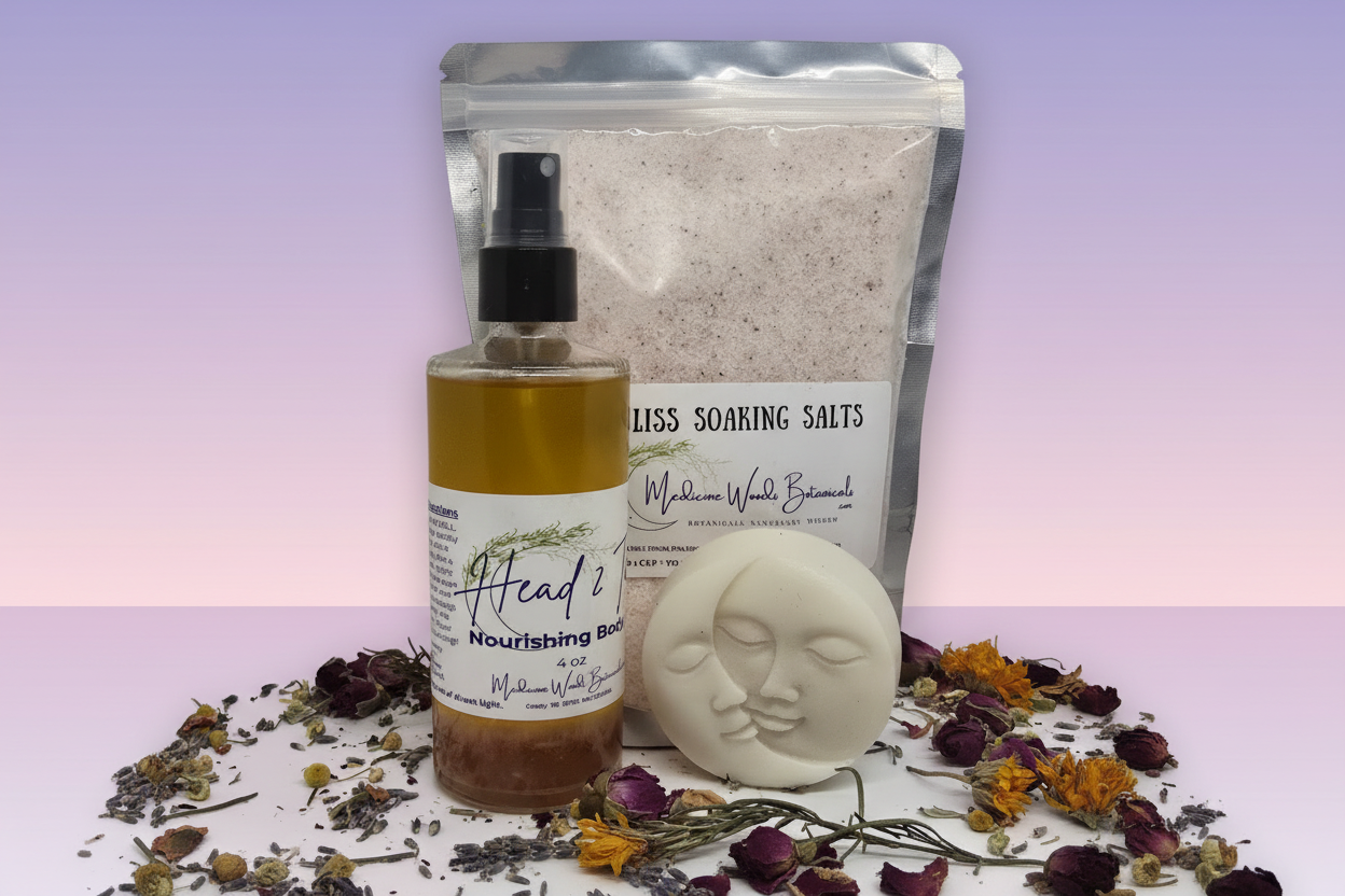 Kit with lavender and pink background